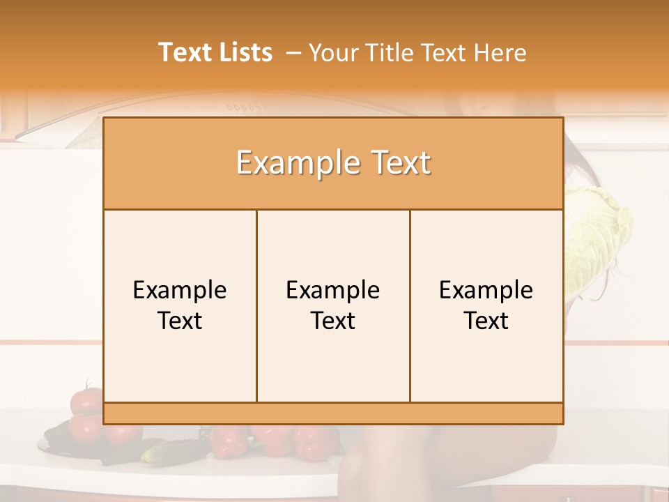 Pretty Face Table PowerPoint Template