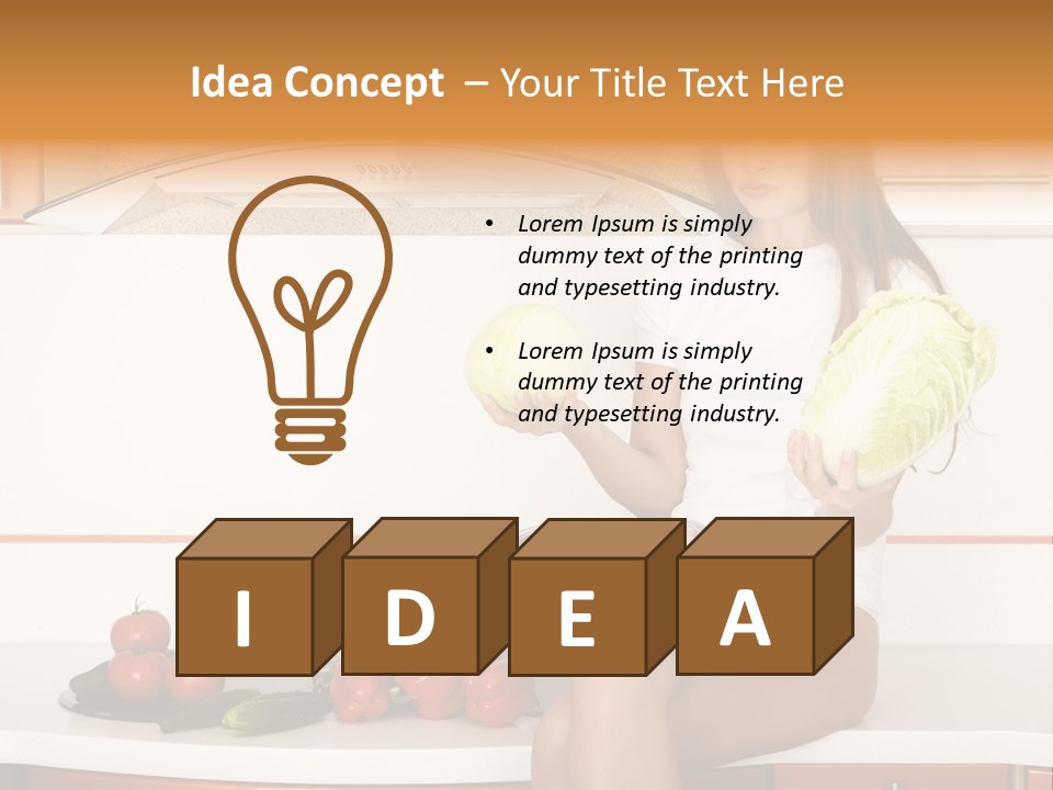 Pretty Face Table PowerPoint Template