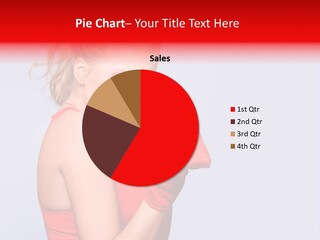 Girl Self Defence Red PowerPoint Template
