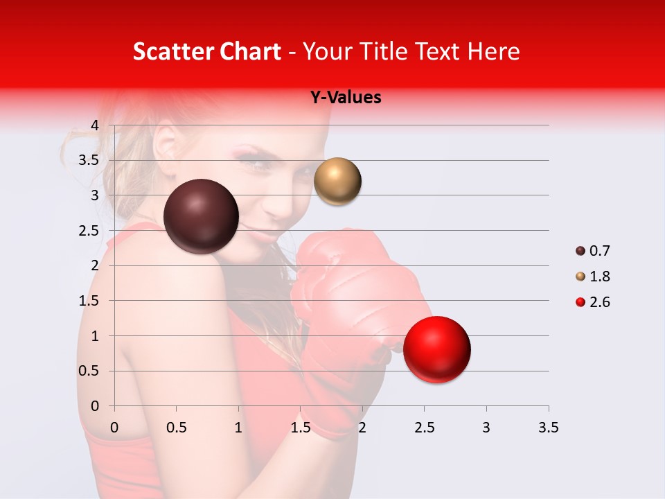Girl Self Defence Red PowerPoint Template