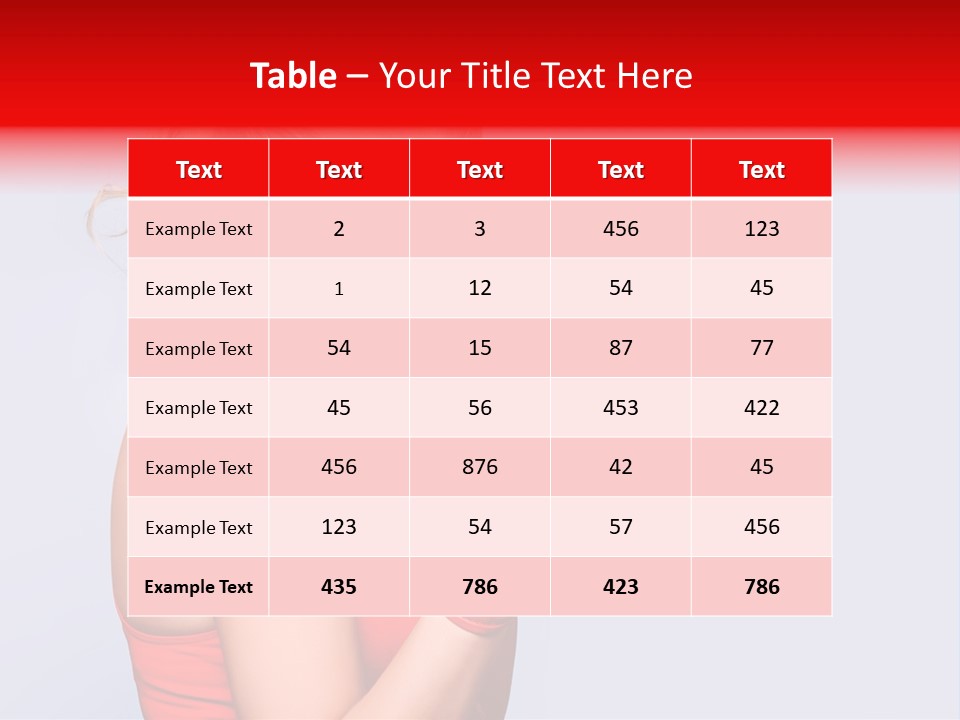 Girl Self Defence Red PowerPoint Template