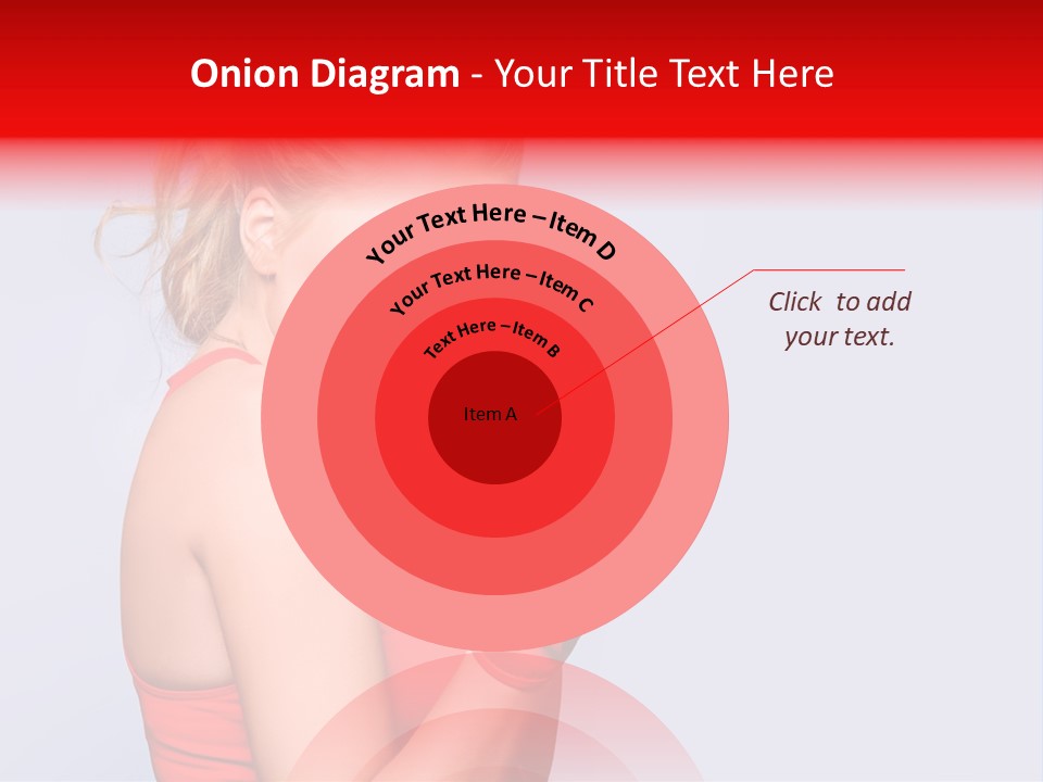 Girl Self Defence Red PowerPoint Template