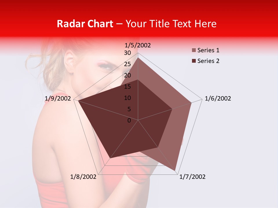 Girl Self Defence Red PowerPoint Template