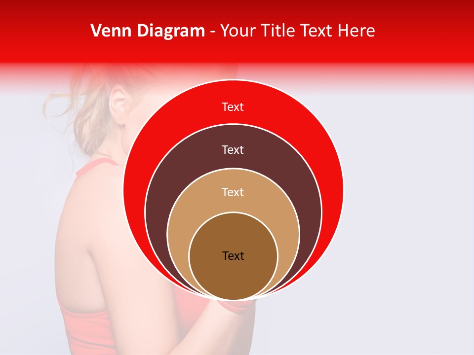 Girl Self Defence Red PowerPoint Template