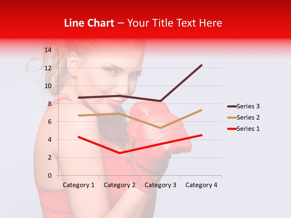 Girl Self Defence Red PowerPoint Template
