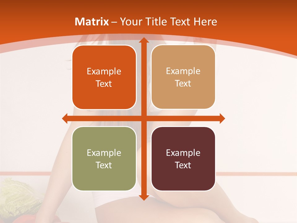 Cooking Lady Meal PowerPoint Template