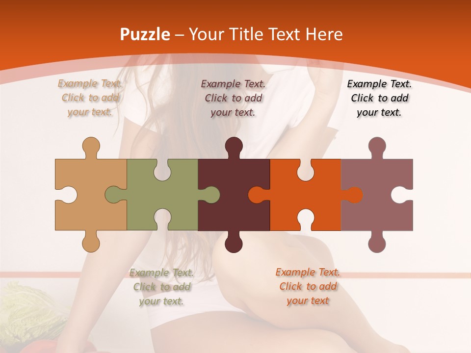 Cooking Lady Meal PowerPoint Template