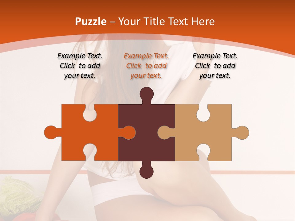 Cooking Lady Meal PowerPoint Template