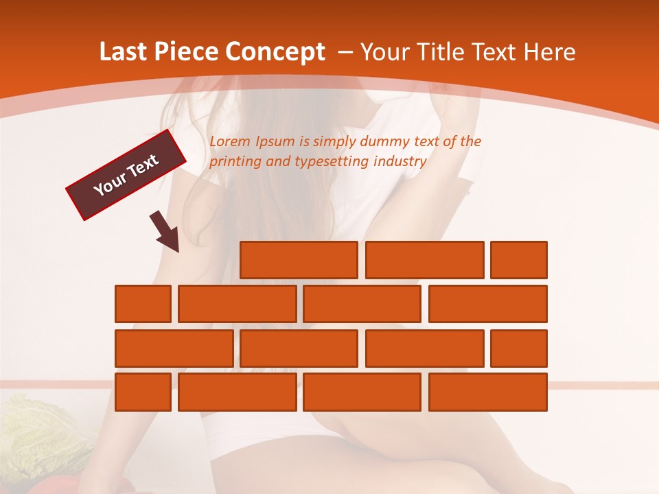 Cooking Lady Meal PowerPoint Template