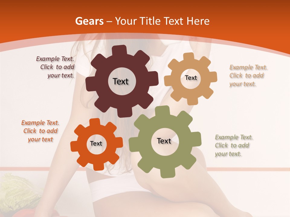 Cooking Lady Meal PowerPoint Template