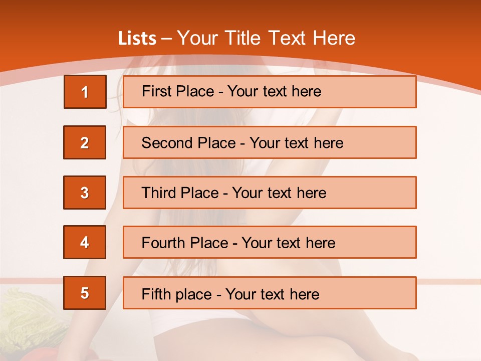 Cooking Lady Meal PowerPoint Template