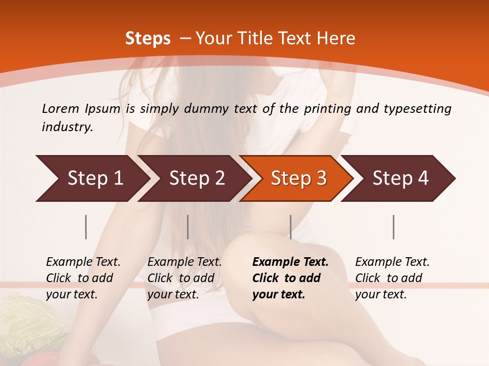 Cooking Lady Meal PowerPoint Template