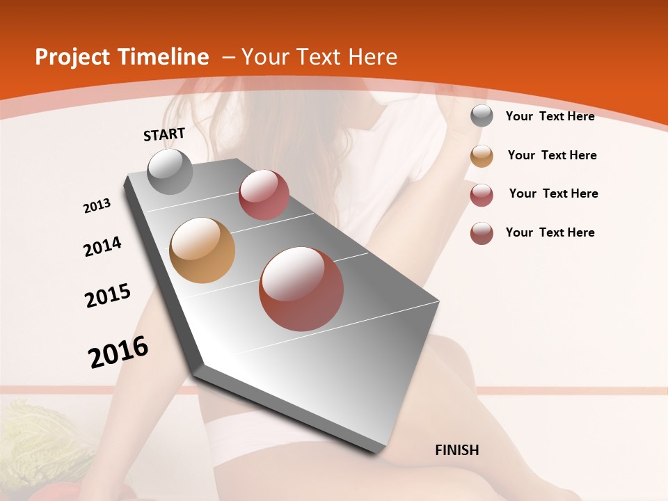 Cooking Lady Meal PowerPoint Template