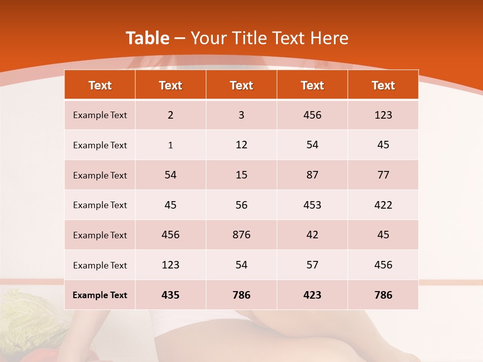 Cooking Lady Meal PowerPoint Template