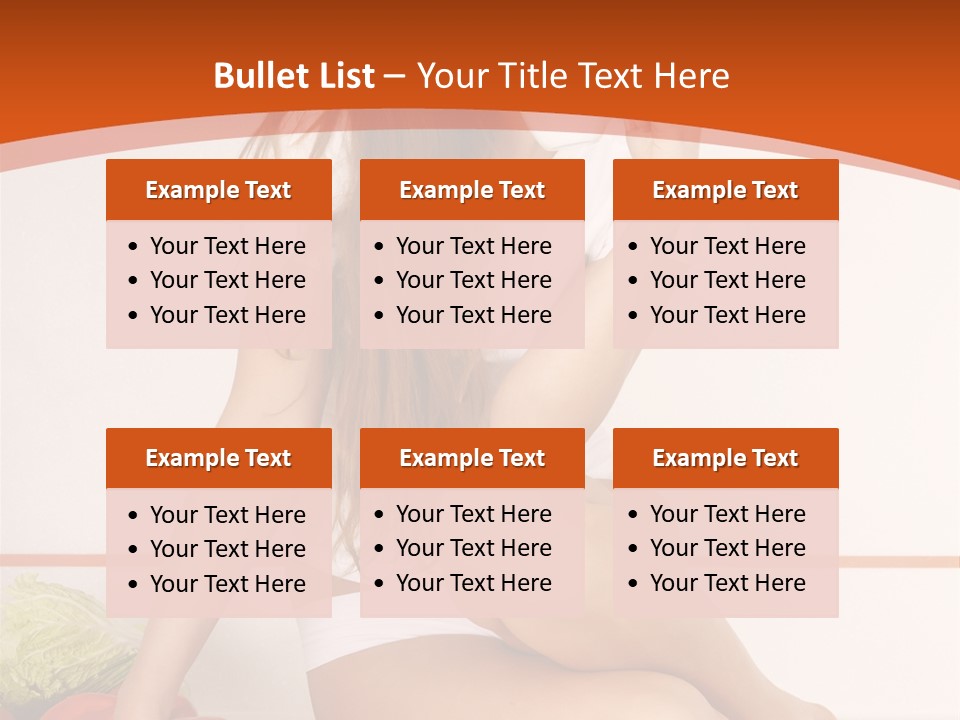 Cooking Lady Meal PowerPoint Template