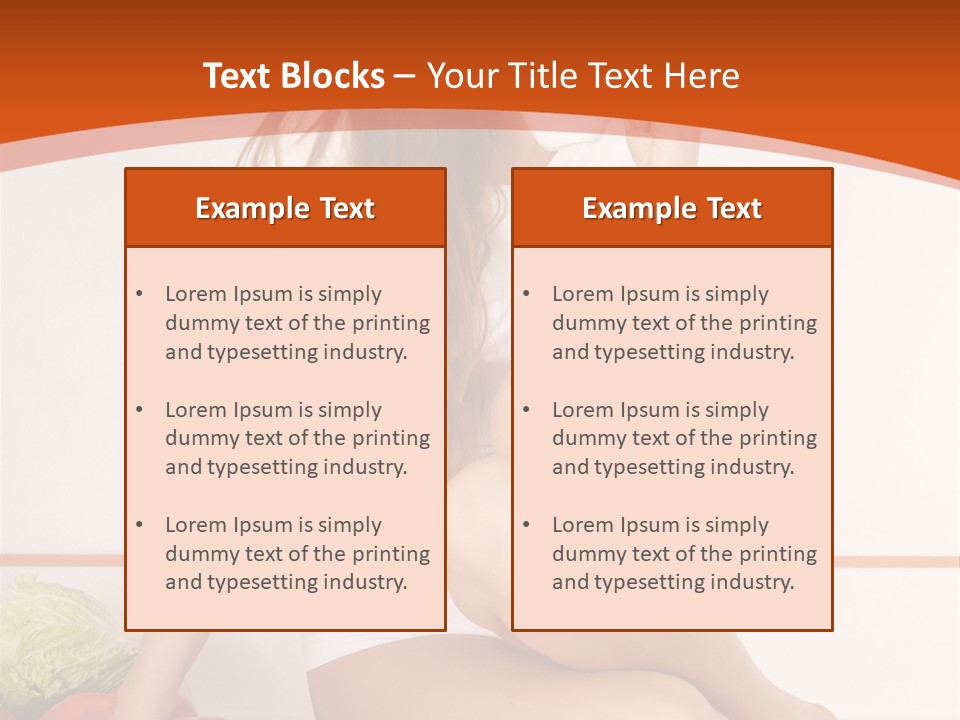 Cooking Lady Meal PowerPoint Template