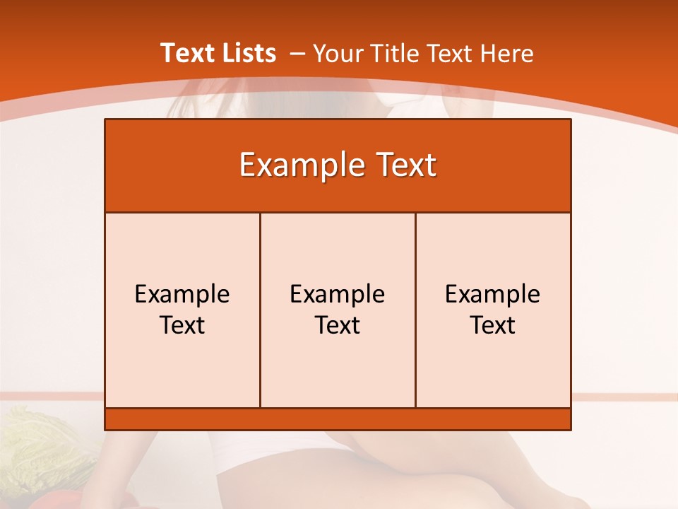 Cooking Lady Meal PowerPoint Template