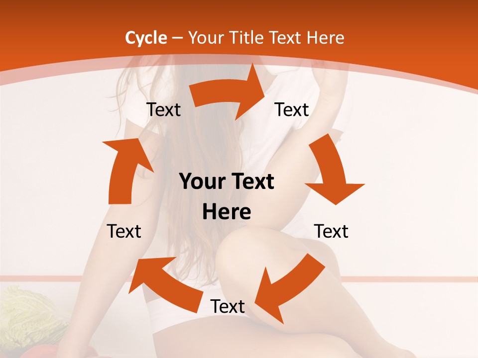 Cooking Lady Meal PowerPoint Template