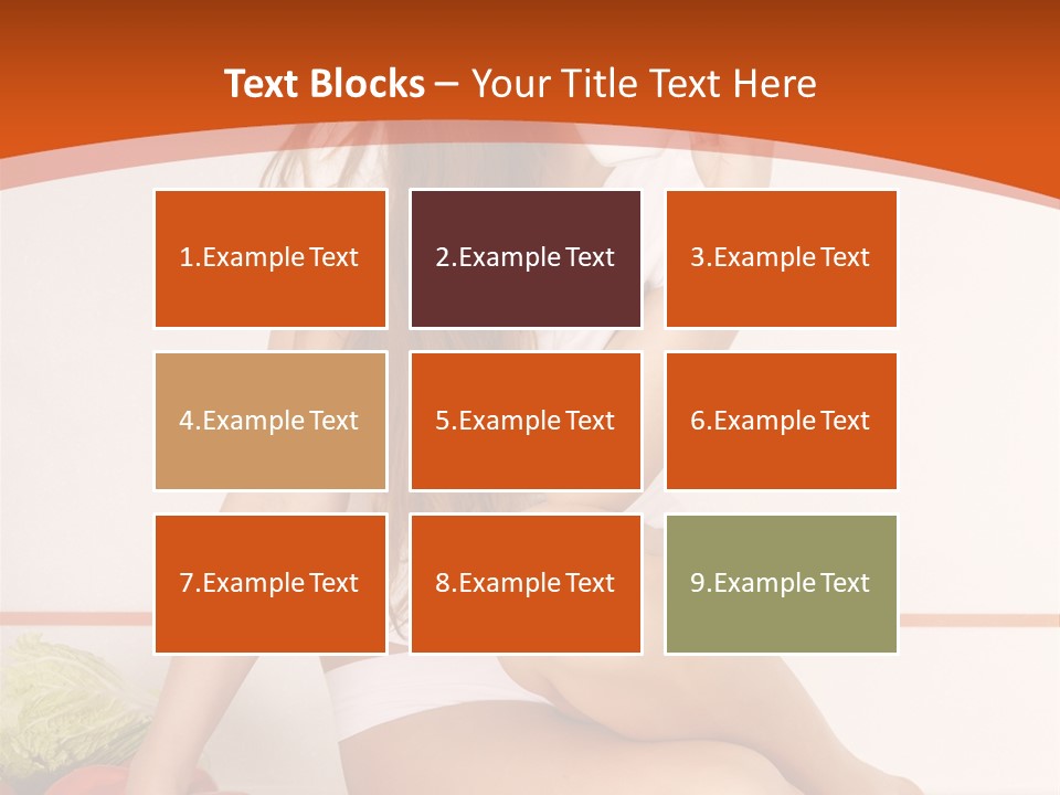 Cooking Lady Meal PowerPoint Template