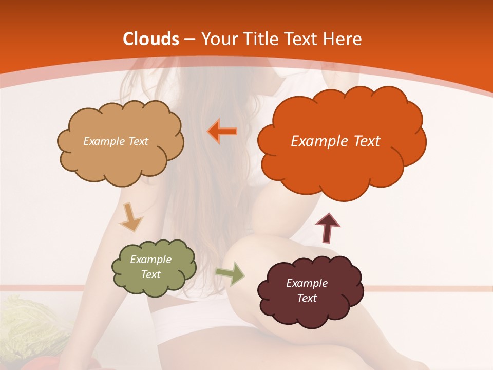 Cooking Lady Meal PowerPoint Template