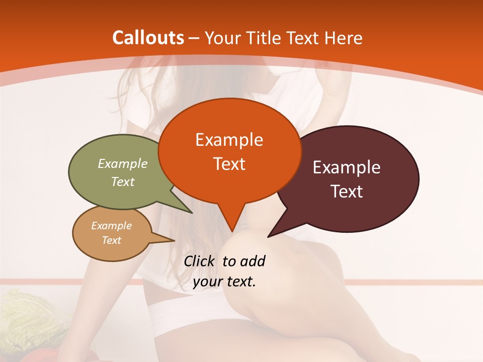 Cooking Lady Meal PowerPoint Template