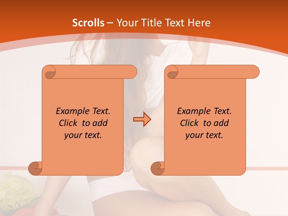 Cooking Lady Meal PowerPoint Template