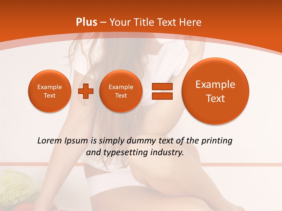 Cooking Lady Meal PowerPoint Template