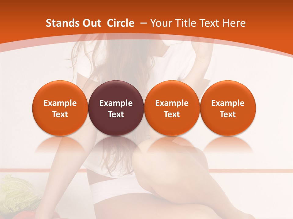 Cooking Lady Meal PowerPoint Template