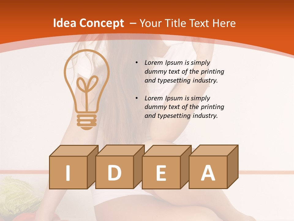 Cooking Lady Meal PowerPoint Template