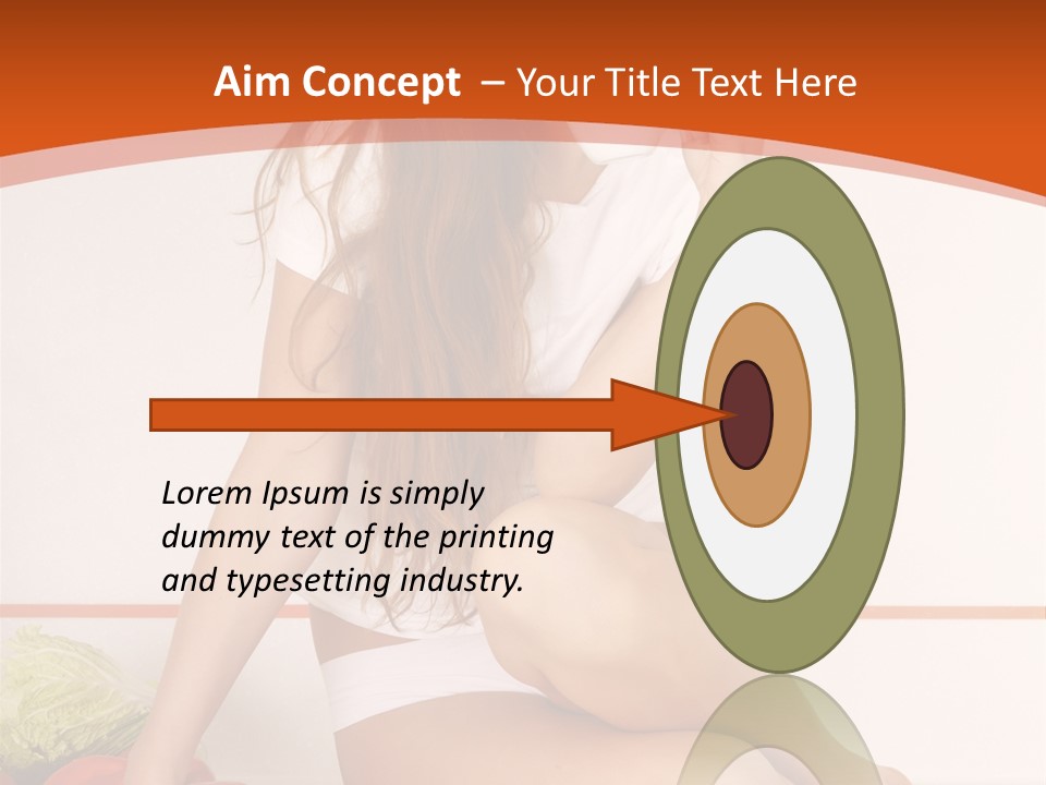 Cooking Lady Meal PowerPoint Template