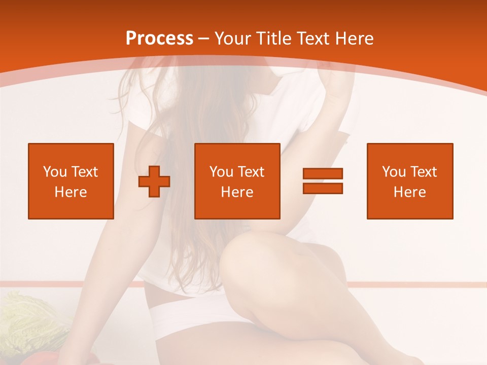 Cooking Lady Meal PowerPoint Template