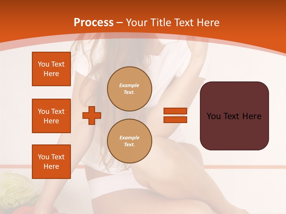 Cooking Lady Meal PowerPoint Template