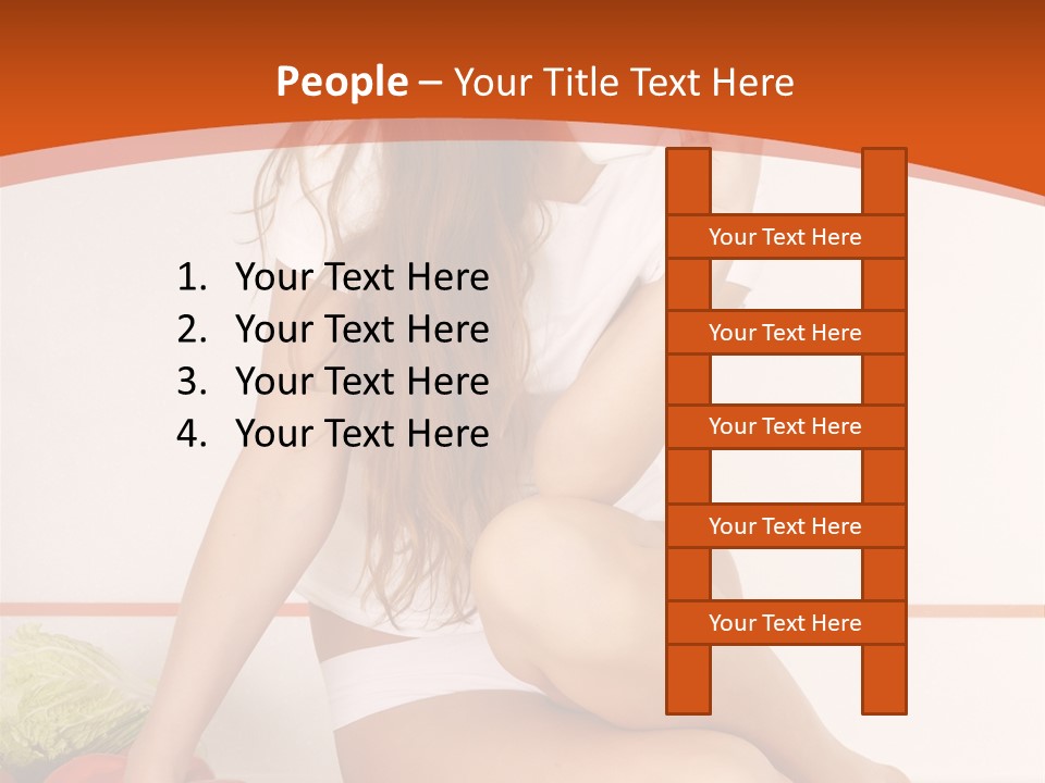 Cooking Lady Meal PowerPoint Template