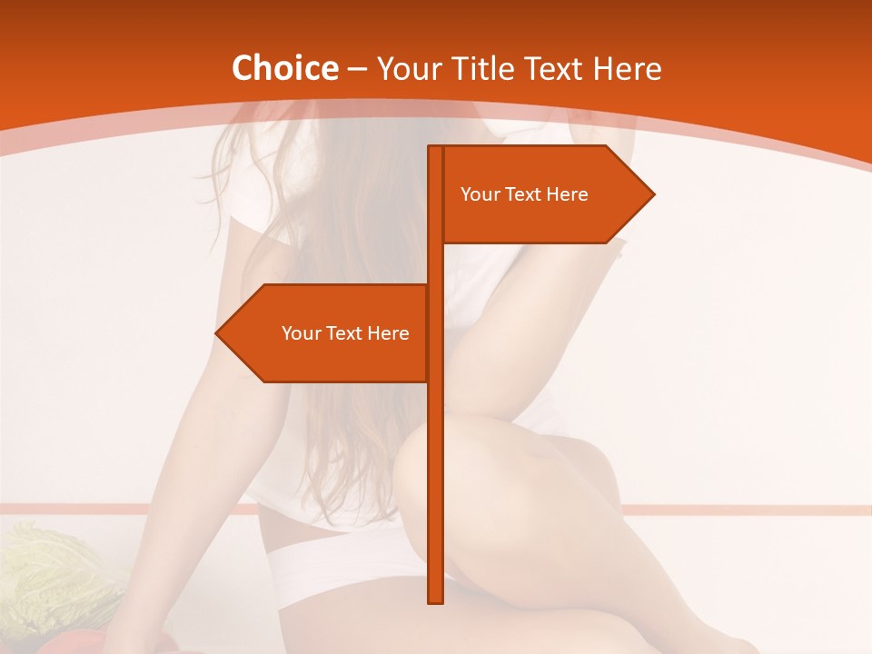 Cooking Lady Meal PowerPoint Template