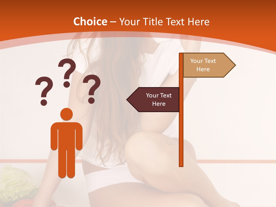 Cooking Lady Meal PowerPoint Template