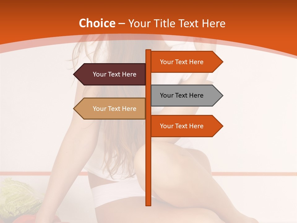 Cooking Lady Meal PowerPoint Template