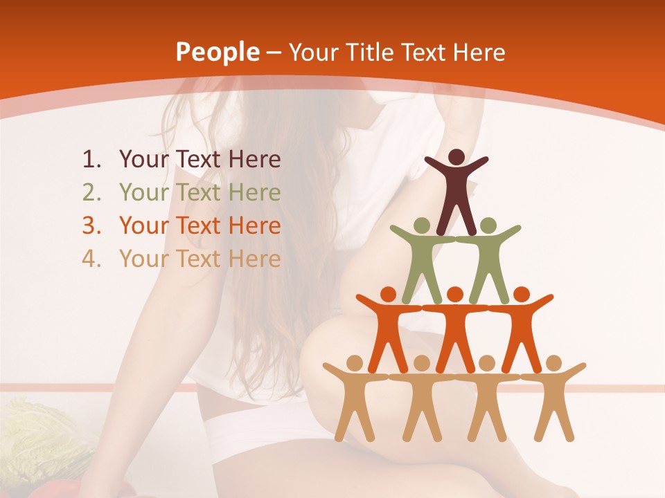 Cooking Lady Meal PowerPoint Template