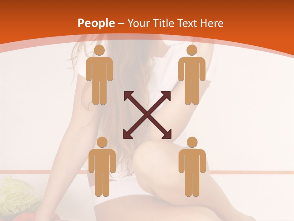 Cooking Lady Meal PowerPoint Template