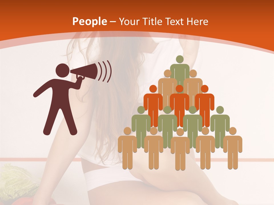 Cooking Lady Meal PowerPoint Template