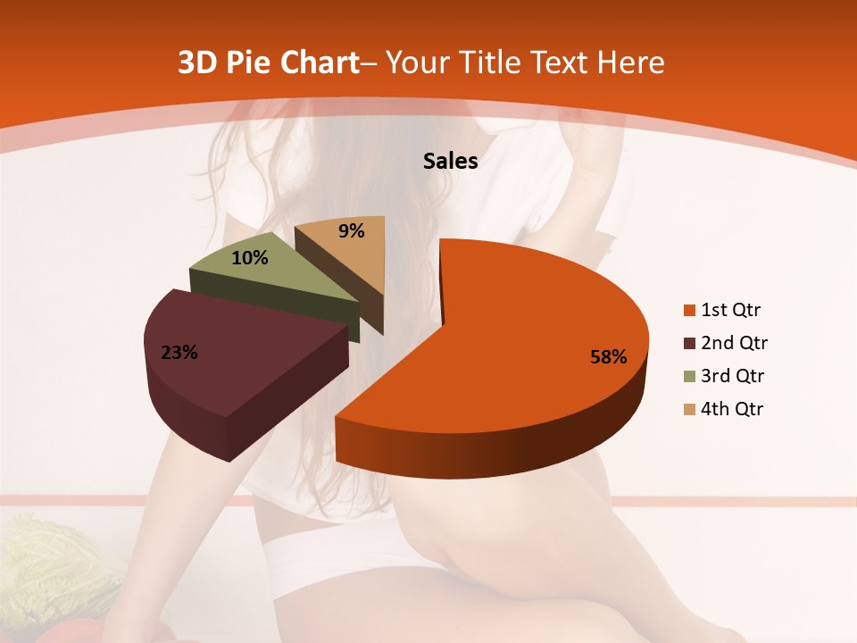 Cooking Lady Meal PowerPoint Template