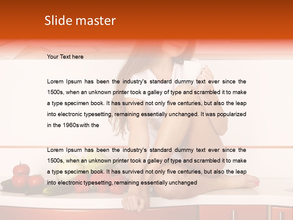 Tomato Diet Enjoying PowerPoint Template