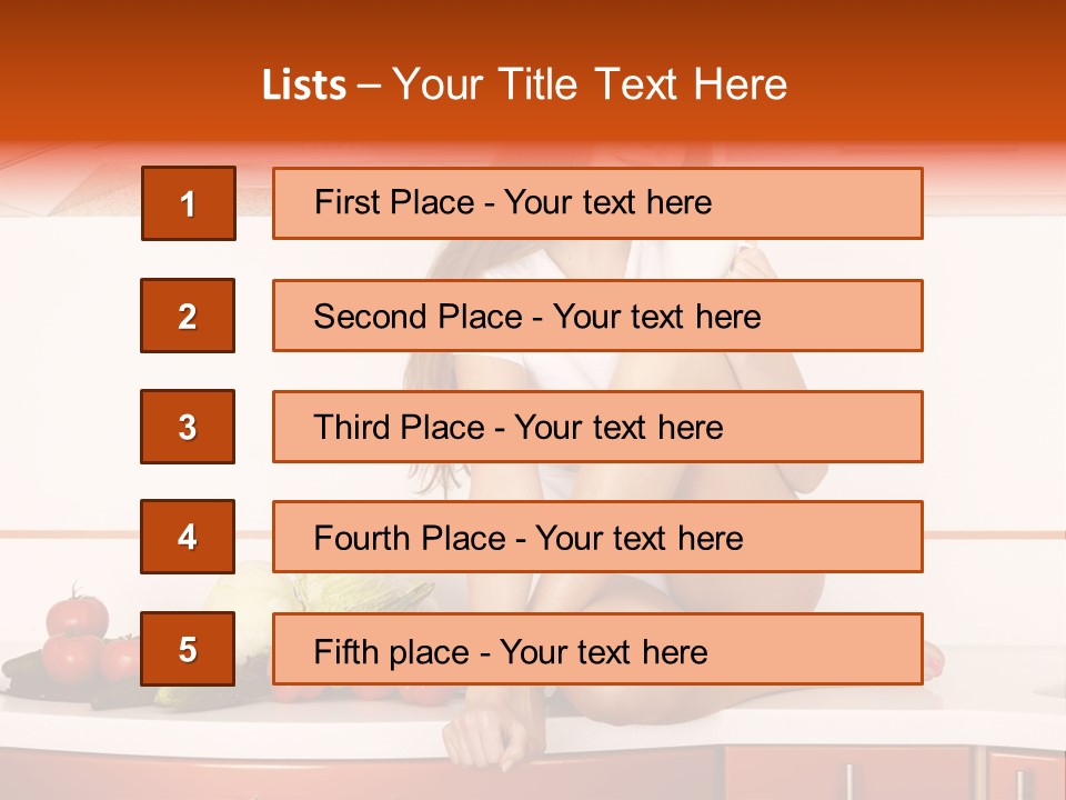 Tomato Diet Enjoying PowerPoint Template