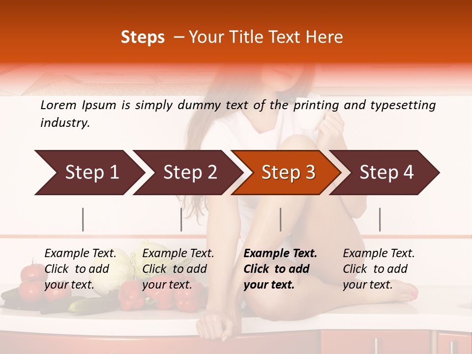 Tomato Diet Enjoying PowerPoint Template