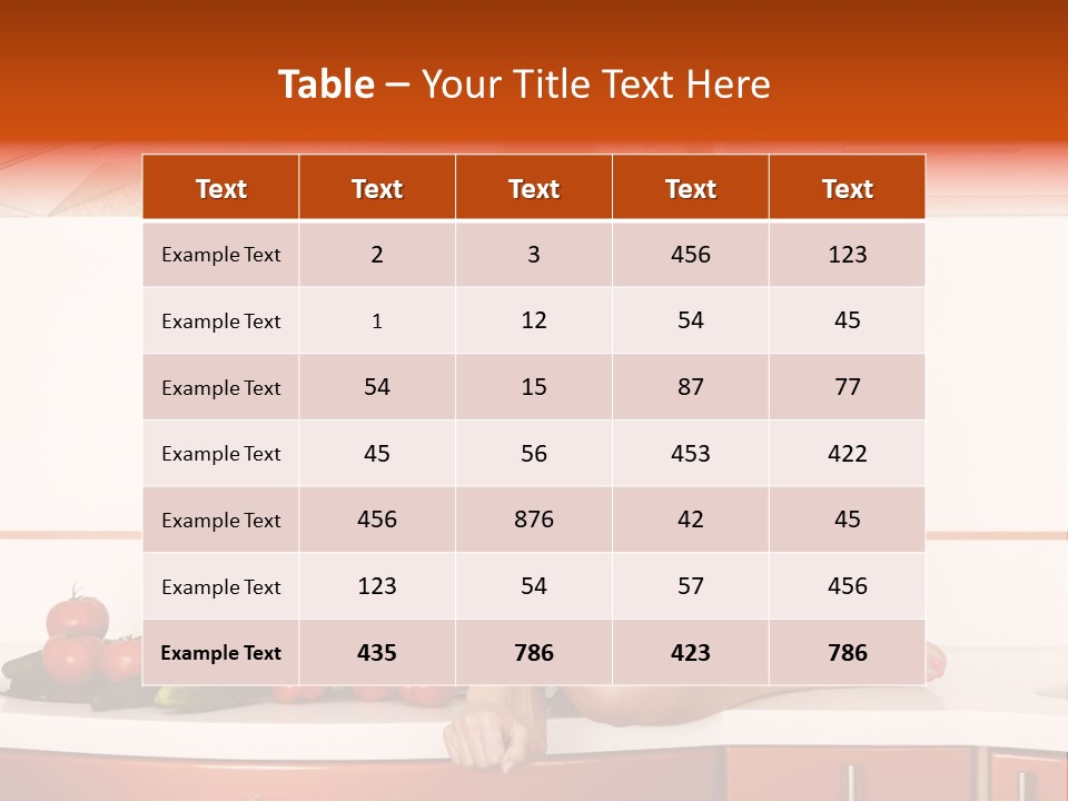 Tomato Diet Enjoying PowerPoint Template