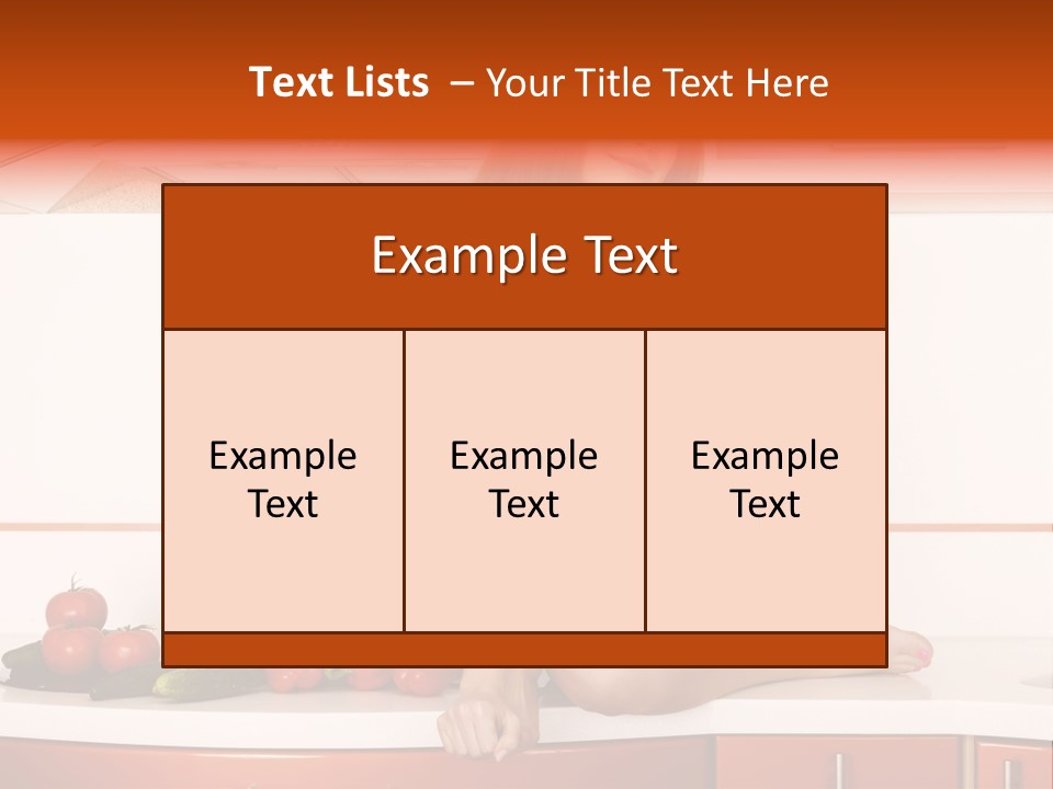 Tomato Diet Enjoying PowerPoint Template