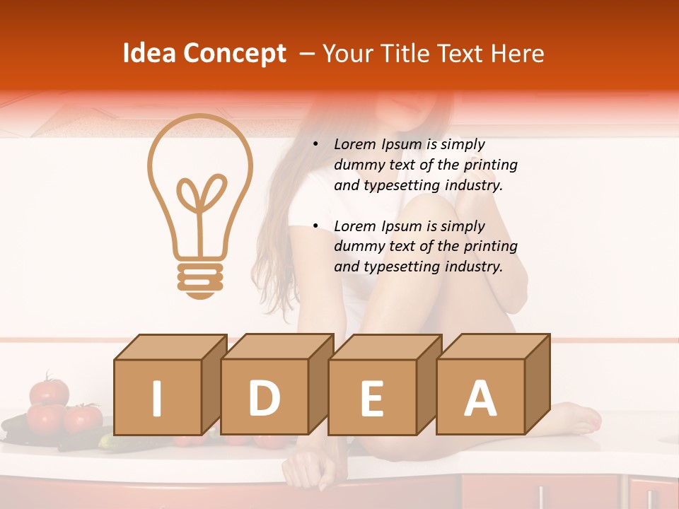 Tomato Diet Enjoying PowerPoint Template