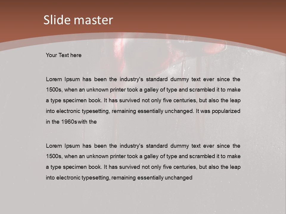 Red Spooky Kidnap PowerPoint Template