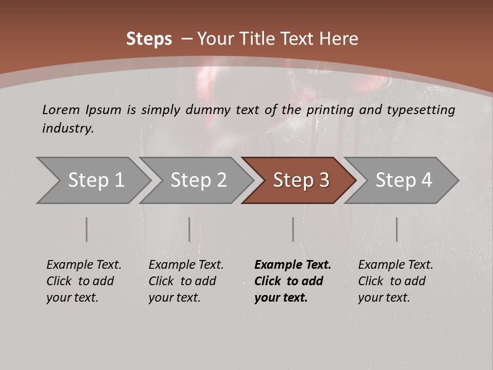 Red Spooky Kidnap PowerPoint Template