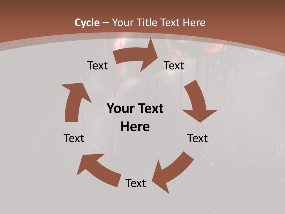 Red Spooky Kidnap PowerPoint Template