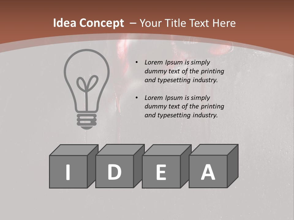 Red Spooky Kidnap PowerPoint Template